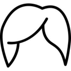 女性头发变异轮廓
