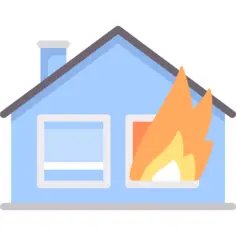 Burning house