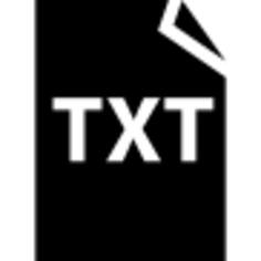 TXT text file