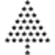Christmas tree made of Stars