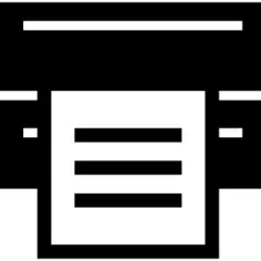 带有文本表的打印机