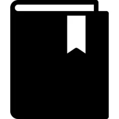 Text book outline with bookmark
