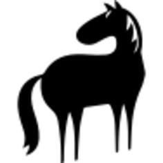 Horse full body cartoon variant facing the left direction