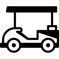 Golf Cart Facing Left