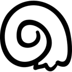 海滩蜗牛手拉的壳螺旋