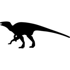 Dinosaur edmontosaurus shape