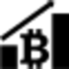 Bitcoin graphic with up arrow
