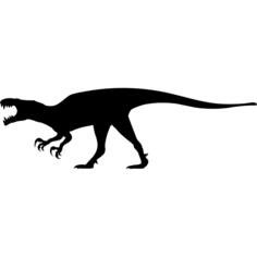 Dinosaur shape of an Aerosteon from side