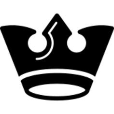 Dark royal crown of vintage design