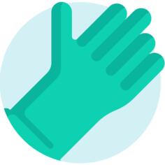 Rubber gloves
