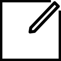 Taking notes symbol