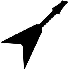 三角吉他剪影