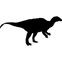 Dinosaur shape of camptosaurus