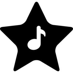 与音符的星形状