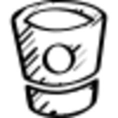 Bitbucket sketched social logo outline