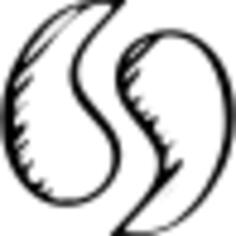 Simplenote sketched social logo outline