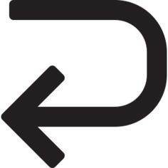 Left Curve Arrow
