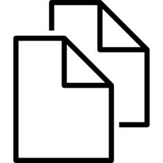 Two folded files