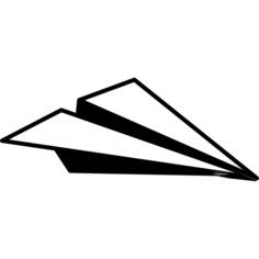 Airplane of paper sheet