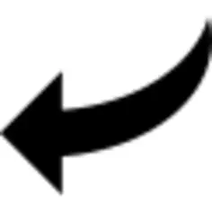 曲线箭头指向左