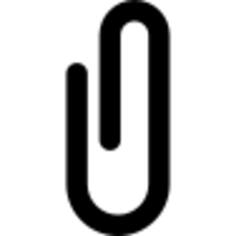 Paperclip attach symbol