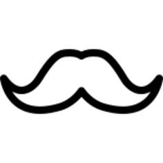 Moustache outline