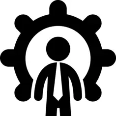 与大钝齿轮的商人