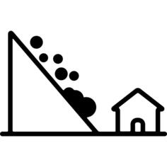Landslide and House