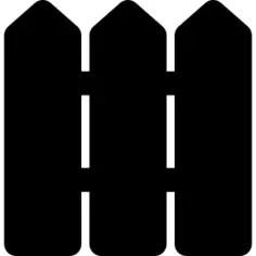 有三块木板的篱笆