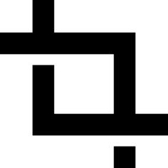 Crop photo interface symbol