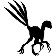 Dinosaur epidexipteryx shape