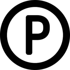 P在一个圆圈内