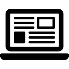 Laptop with Text