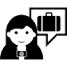 记者女性谈论旅行