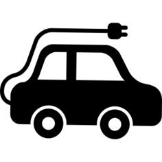 Electric car side view