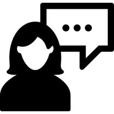 Woman talking