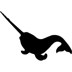 Narwhal sea animal shape