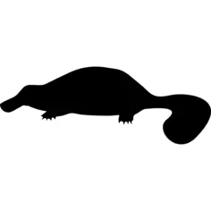 Mammal animal shape of a platypus
