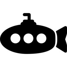 Submarine side view