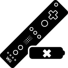 Wii game control with no battery