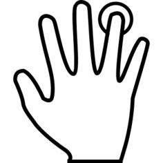Fingerprint scan outline