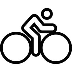 Man riding a bike