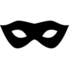 嘉年华面具剪影