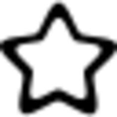 Rounded points star