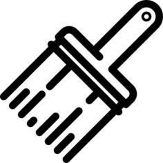 Inclilned Paint Brush
