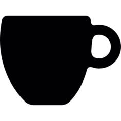 Black coffee cup
