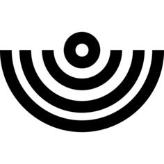 Semicircles signal symbol
