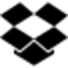 Dropbox logo black silhouette