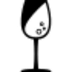 Water glass with bubbles