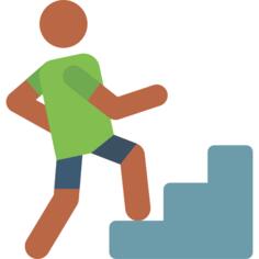 Climbing stairs